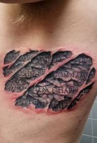 bò ren reyalis dlo tatoo karaktè dlo chire