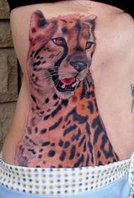 patrón de tatuaje de guepardo de color de cintura