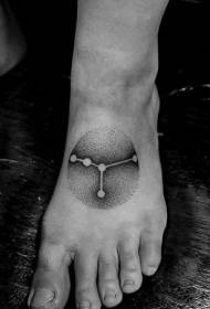поднять простой черный прокол созвездие символ татуировки узор