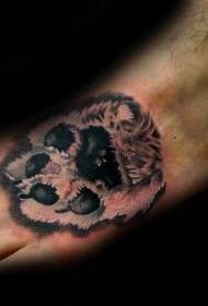 Intep realistinen väri koiran sormet Tattoo kuvio