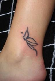 patrón simple de tatuaxe de nocello simples mariposa