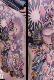sānu ribu karikatūra Krāsots, glīts trušu princeses tetovējums