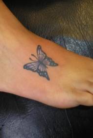 sød lille sommerfugl vrist tatoveringsmønster
