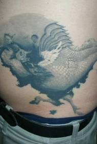 motivo del tatuaggio strano misterioso creatura lato vita