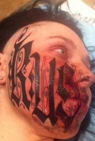 babaeng horror half face totem tattoo
