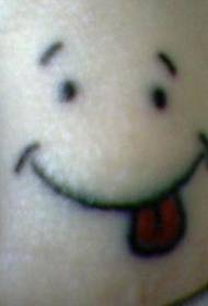 smiješan izraz tetovaža uzorak 111475 - tradicionalni etnički uzorak za tetovažu lica