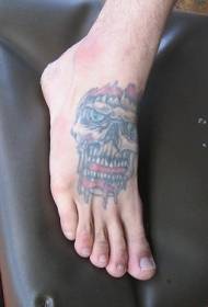 dath instep feargach Patrún tattoo Skull