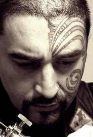 Männer Gesiicht Stamm Maori Tattoo Muster 111428-europäeschen ale Mann Gesiicht Tattoo Muster