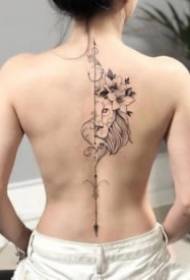 18 cov menyuam ntxhais rov qab tau ntxim hlub ncauj tsev menyuam zoo nkauj tattoo txawv