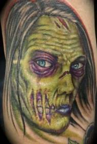 régi zombi arc tetoválás minta