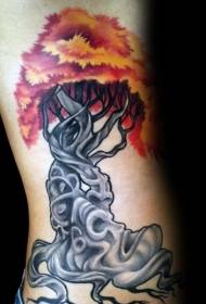 novi stil boje struka strana misterijski uzorak tetovaža stabla