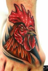 Modello di tatuaggio avatar testa di cazzo colore collo del piede