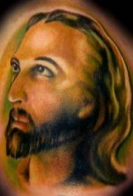 Patrón de tatuaxe cara de Xesús