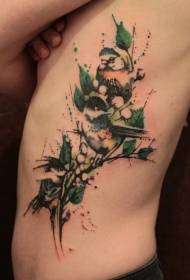струк тетоважа струка на дрвету боје струка