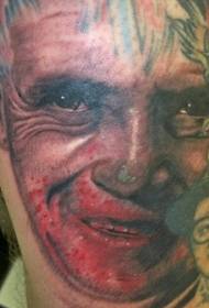 filmová postava se vzorem tetování krve