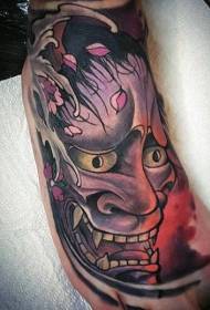 Подъем цвета дьявольского татуировки