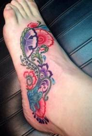Rist Farbe Totem Blume Tattoo Muster