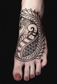 Rist schwarzer Schwan Totem Tattoo Muster