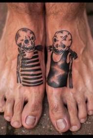 mannlig vrist enkel svart tatovering tatoveringsmønster