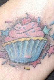 Instep Color Cake with Pentagram Tattoo Pattern