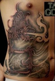 колер жывата старажытная карціна таямнічы малюнак татуіроўкі дракона