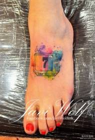 Dath instep dath patrún tattoo teilifíse seanré