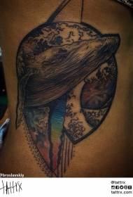 Isinqe esihle sombala omkhulu whale tattoo