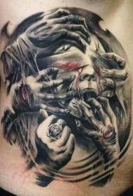 Motif de tatouage monstre de Silent Hill