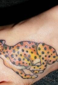 Umbala wekhathuni we-Instep osebenzisa iphethini ye-cheetah tattoo