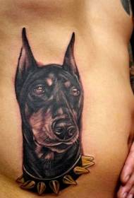 parutivi ribvu dema uye chena doberman neimbwa collar tattoo maitiro