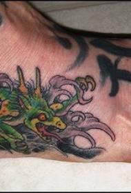 Instep Variation of Monsters in Bush Tattoo Patterns