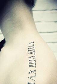 Roman tato kanji gambar ing pundhak