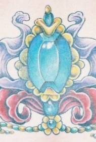 női derék színű dekoratív drágakő tetoválás kép