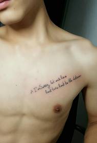 tatuaggio inglese molto singolo e significativo