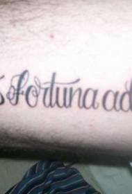 cos phatrún tattoo bláthanna Laidine litreach