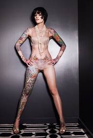 Immagini sexy e belle del corpo sexy europeo incantevole del corpo del tatuaggio 2 foto