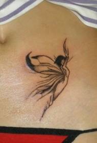 eleganta tatua tatuado de nigra elfo