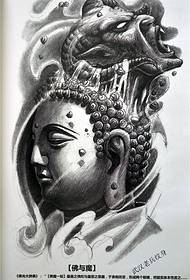 lingên bag û Buddha û nimûneya tatîlê ya manuscript