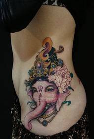 beauty side waist beautiful and beautiful looking like a god tattoo picture