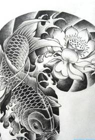 polo- 胛 tetování rukopis vzor lotosové olihně obrázek
