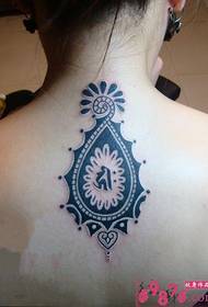 back creative totem tattoo picture