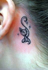 女人的耳朵紋身114677-耳朵冰淇淋紋身