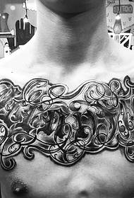 Βρετανικό μεγάλο τατουάζ σώμα τατουάζ μοτίβο όμορφος