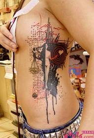 girl personality human body balance tattoo
