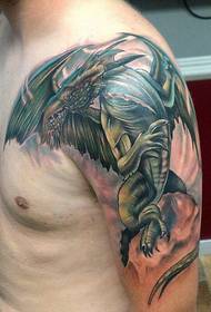 tatuaggio pterosauro scialle prepotente