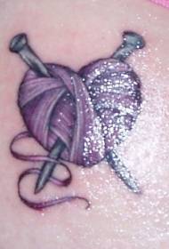 figura e ngjyrës së belit me anën e formës së zemrës dhe fotografia e tatuazhit të thonjve