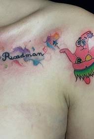 tatuaggio del tatuaggio inglese significativo petto maschile