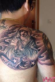 Shawl Madonna tattoo tattoo