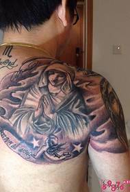 Shawl Madonna tattoo pikicha