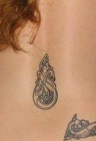 utu mtindo msichana kiuno kiuno cha tattoo takwimu